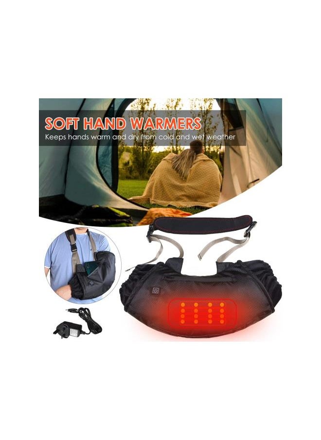 Heated Hand Muff, Electric Hand Warmer Waterproof Adjustable Heating Handbag Great for Hunting Ice Fishing Camping, Warm Gifts Football Hand Warmer Pouch