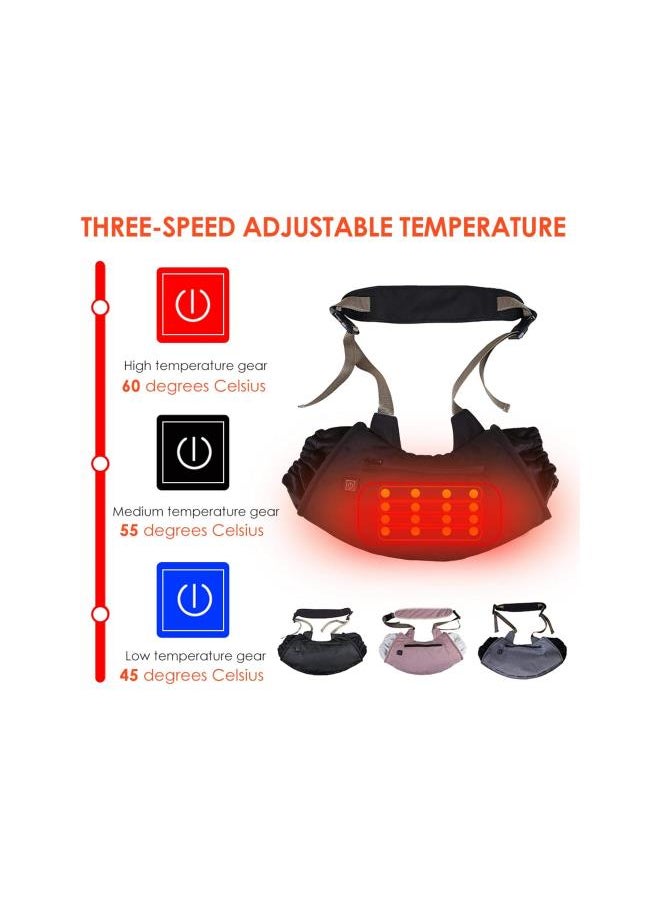 Heated Hand Muff, Electric Hand Warmer Waterproof Adjustable Heating Handbag Great for Hunting Ice Fishing Camping, Warm Gifts Football Hand Warmer Pouch