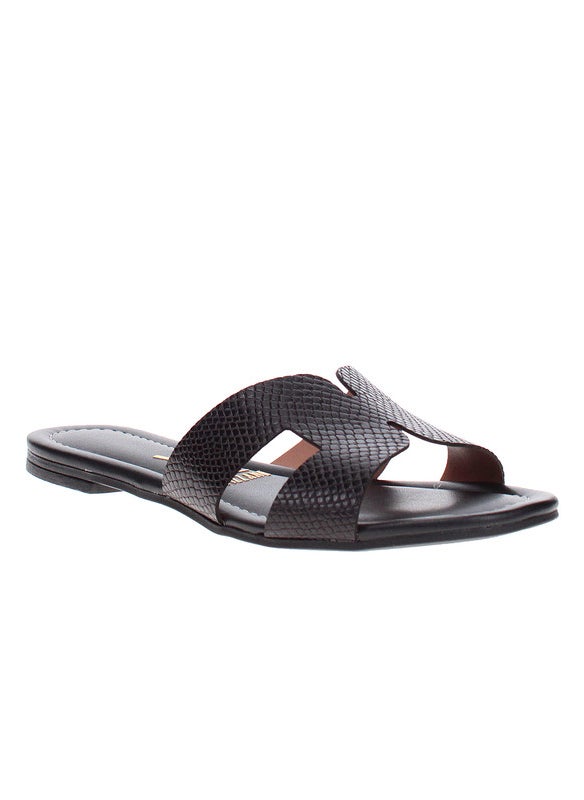 Vizzano Ladies Flat Sandals Black | Made In Brazil