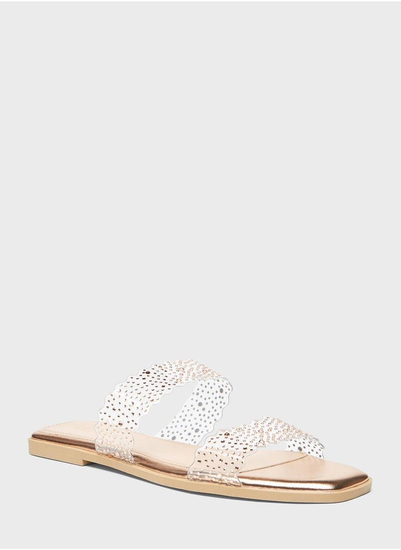 Multi Strap Flat Sandals
