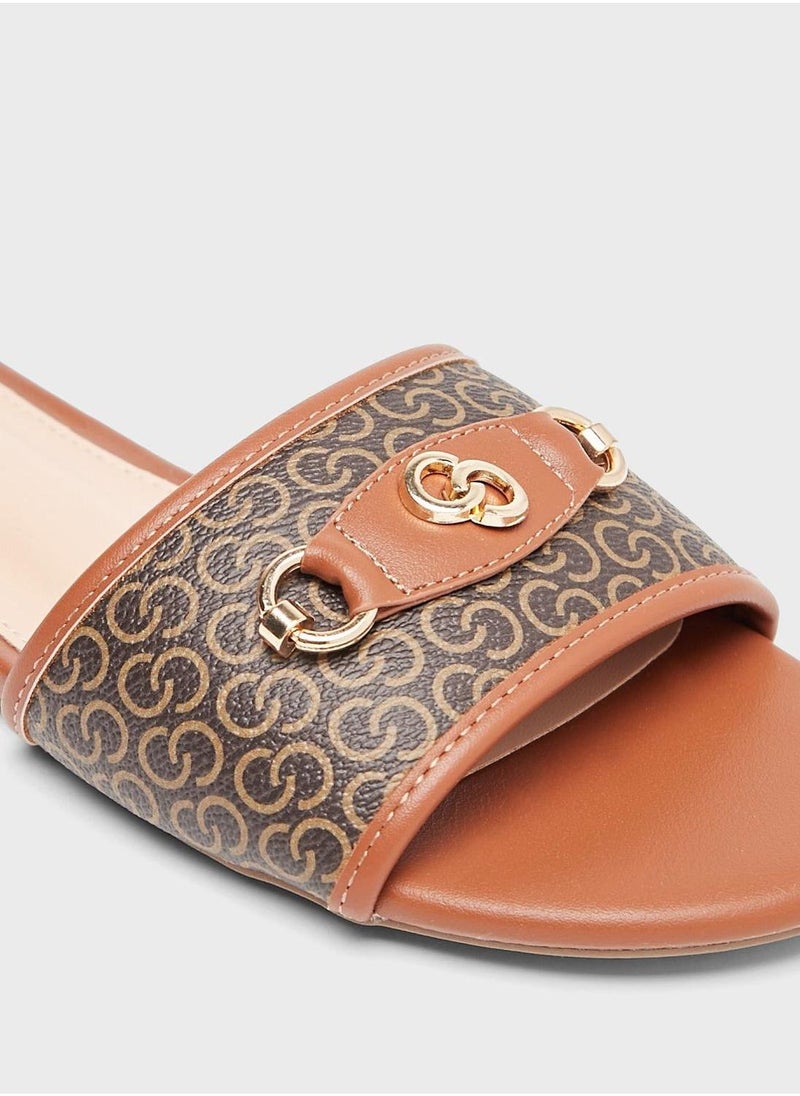 One Strap Flat Sandals