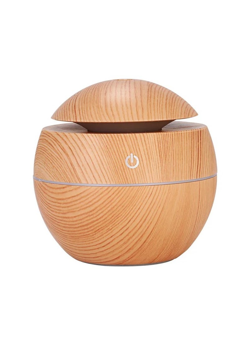 Mini Portable Aroma Diffuser – Ultrasonic Cool Mist Humidifier with 7-Color LED Night Light, 130ML for Home & Office