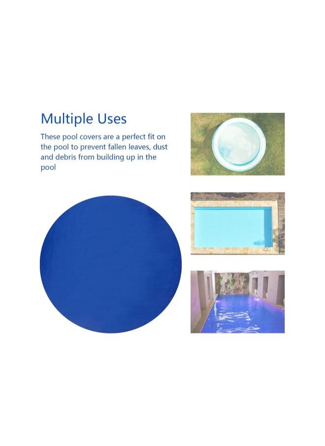 8/10 FT Round Pool Cover Rainproof Durable Cloth Pool Cover Swimming Pool Insulation Film for Above Ground Pool