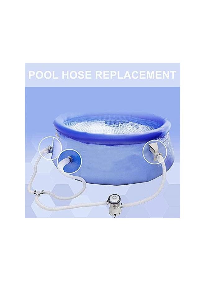 Pool Replacement Hose - 1.25'' Diameter Pool Hoses for Above Ground Pools, Pool Filter Replacement Hose Compatible with filter Pump 330 GPH, 530 GPH and 1000 GPH (L-39in, 2pcs)