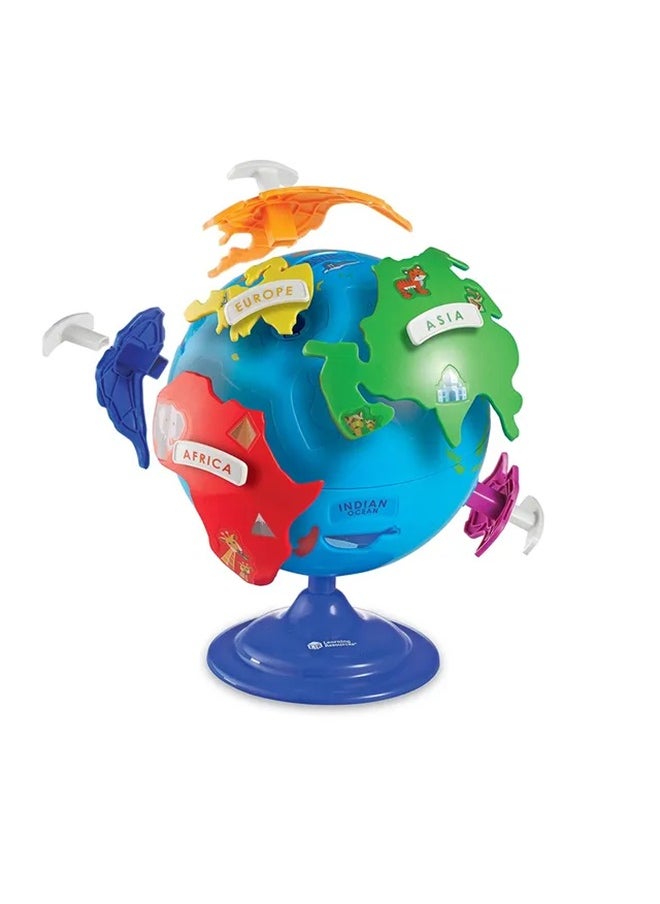 Learning Resources Puzzle Globe Educational & Interactive Learning Map World Globe Kids Spinning Globe STEM Gifts 3 4 5 6 7 Year Old Kids Boys & Girls