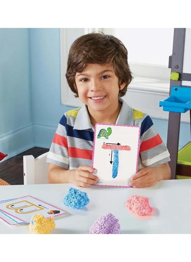 Educational Insights Playfoam Shape & Learn 26 Letter Alphabet Set with Assorted Colors and Flash Card Set, Sensory Toy for Preschoolers Learn to Write, Kids, Boys & Girls, Ages 3+