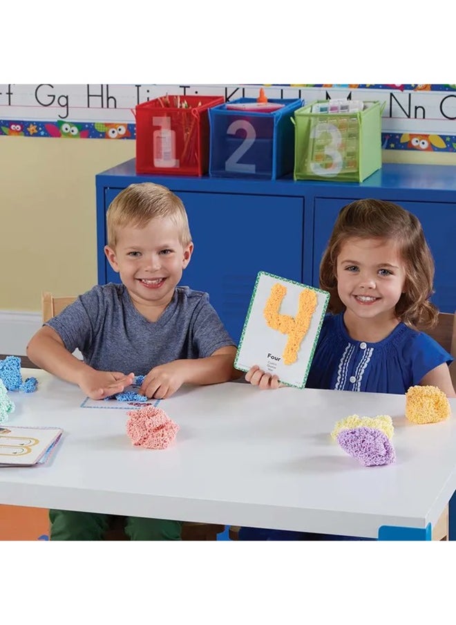 Educational Insights Playfoam Shape & Learn 26 Letter Alphabet Set with Assorted Colors and Flash Card Set, Sensory Toy for Preschoolers Learn to Write, Kids, Boys & Girls, Ages 3+