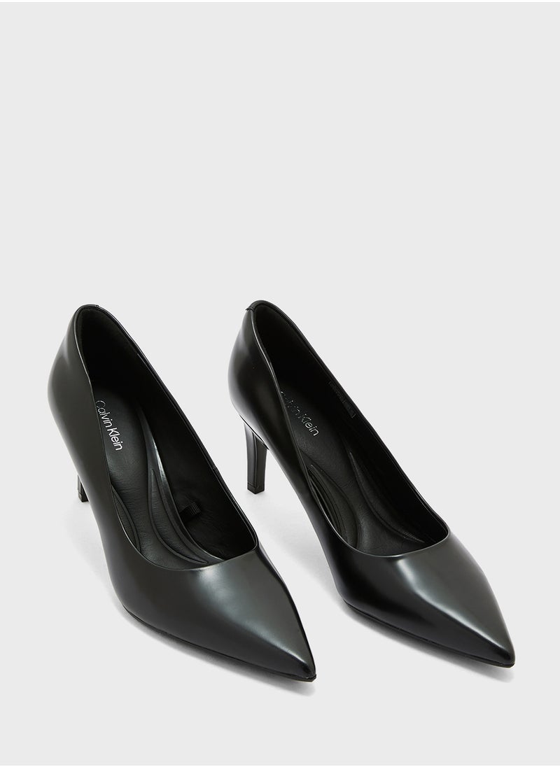 Leather Stiletto Pumps