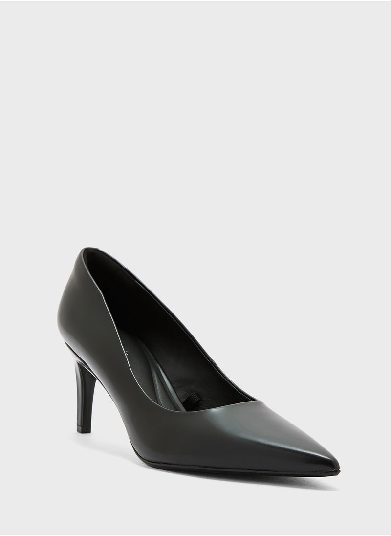 Leather Stiletto Pumps