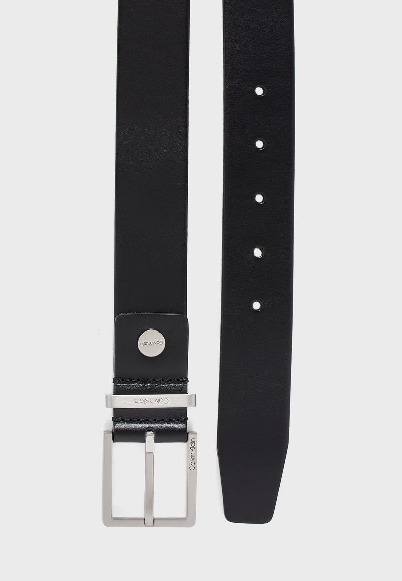Logo Adjustable Belt Black