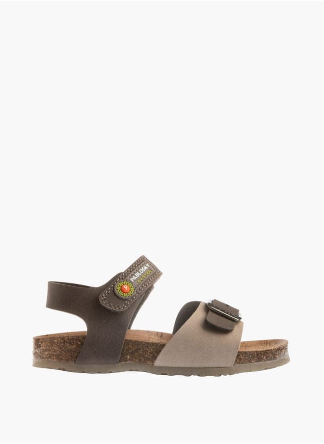 Boys' Buckle Detail Sandals With Hook And Loop Closure