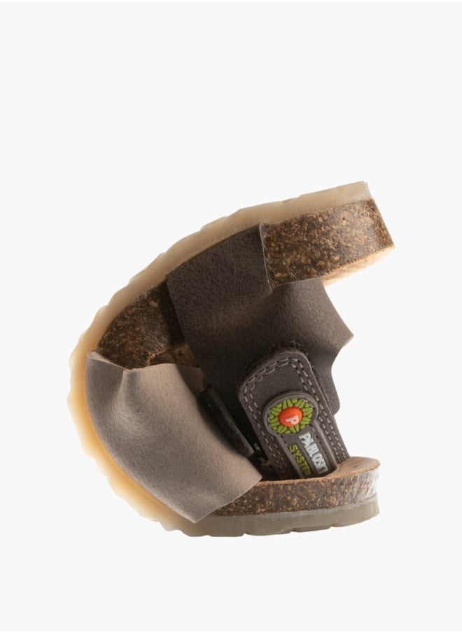 Boys' Buckle Detail Sandals With Hook And Loop Closure