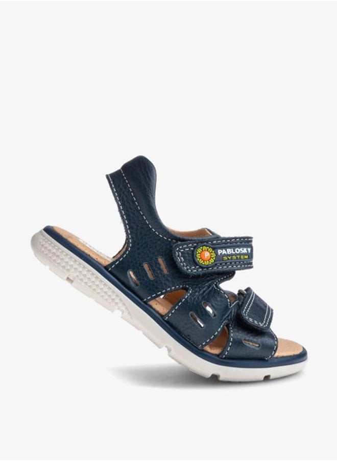 Boys' Strappy Sandals With Hook And Loop Closure