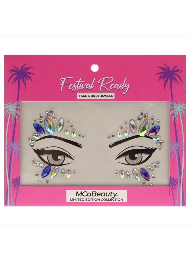 Festival Ready Face And Body Jewels - Glitz And Glam - Ultimate Beauty Accessory - Light Reflecting Jewels Create A Truly Unique Look - Cruelty Free - Self Adhesive - Wings - 1 Pc