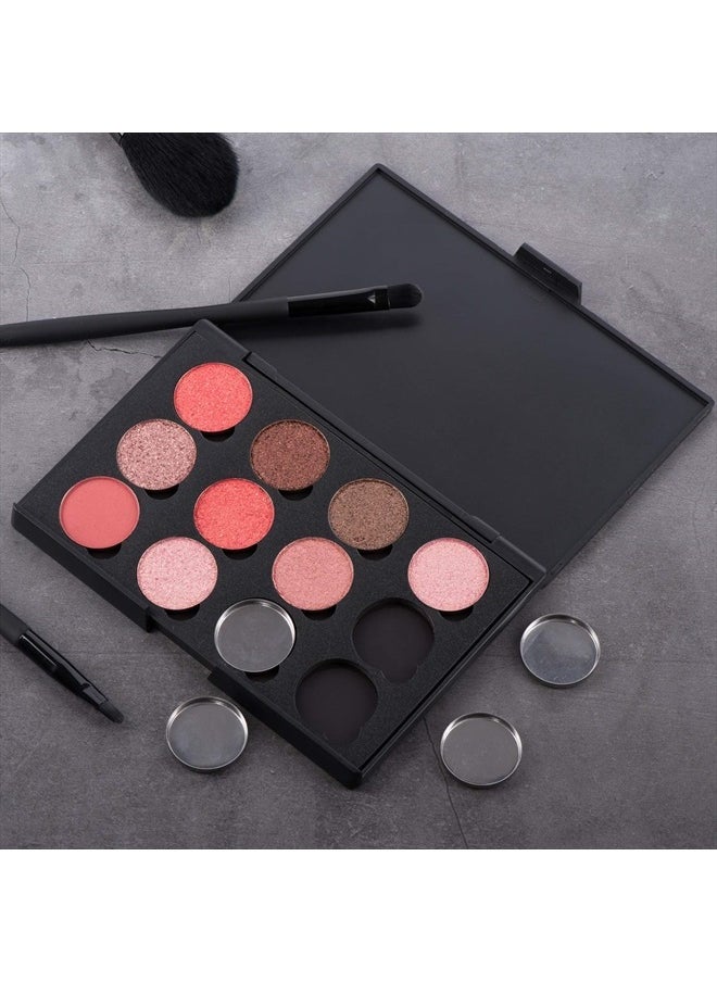 Empty Magnetic Eyeshadow Makeup Palette with 12Pcs 26mm Round Metal Pans