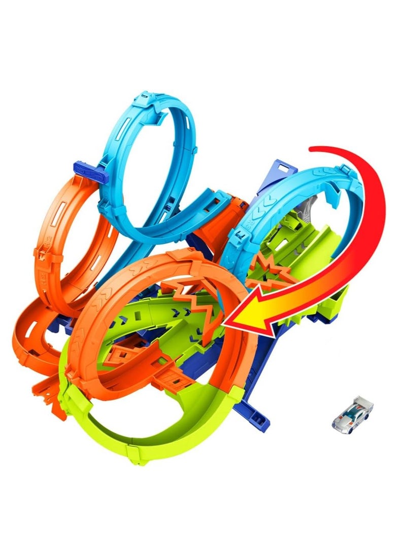 Hotwheels 4-Loop Crash-Out Track Set