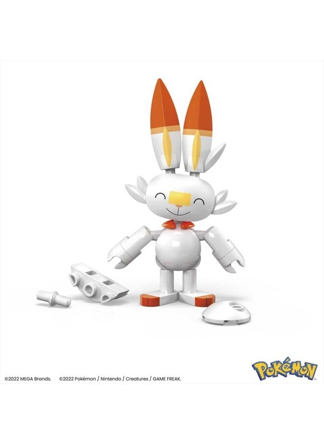 Construx Pokemon Series 17 Scorbunny Figure Building Set with Luxury Poke Ball