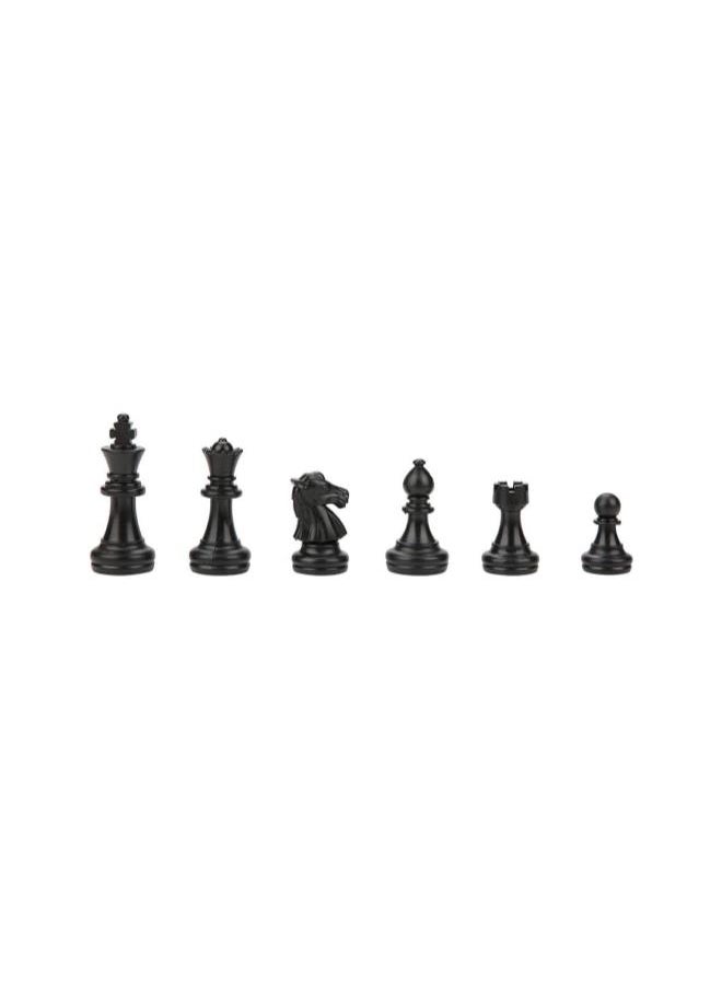 International 32 Standard Chess Pieces Replacement, Heavy Tournament Triple Weighted Chess Pieces, Black & White