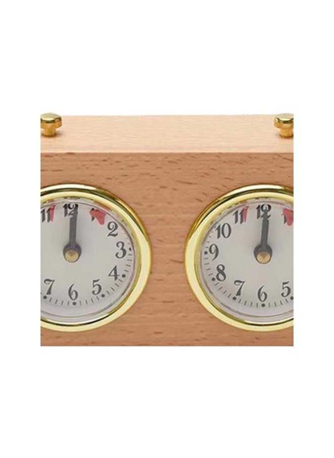 Chess Timer Mechanical Chess Clock, Timer Chess Clock Mechanical Chess Timer, Clock Chess Timer Chess Clock Wooden Analog Game Mechanical Timer Count Up Down for Competition