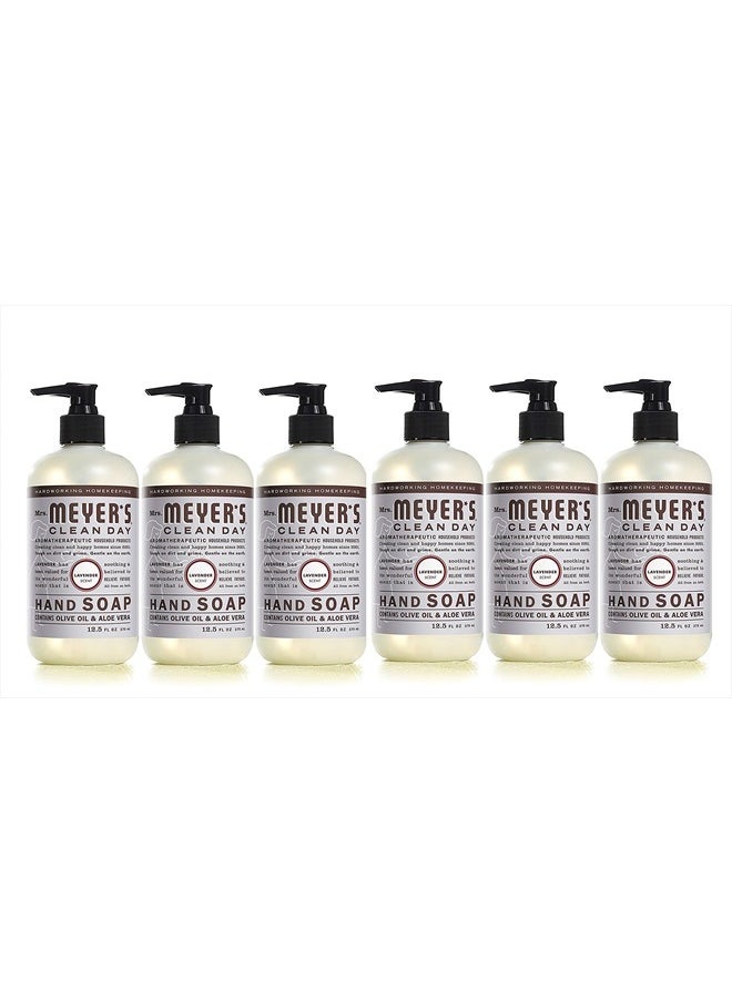 Liquid Hand Soap, Lavender Scent, 12.5 Ounce Bottle Each (12.5 Ounce, Pack of 6)