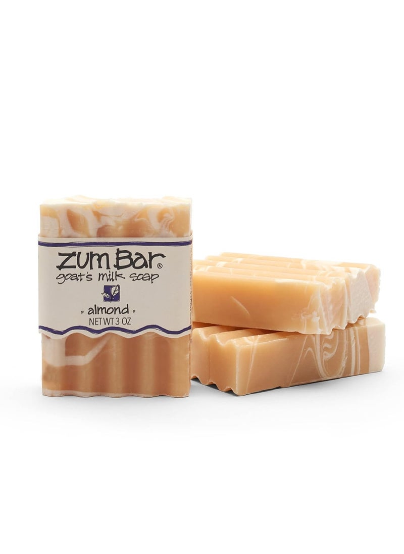 Zum Bar Goat's Milk Soap - Almond - 3 oz (3 Pack)