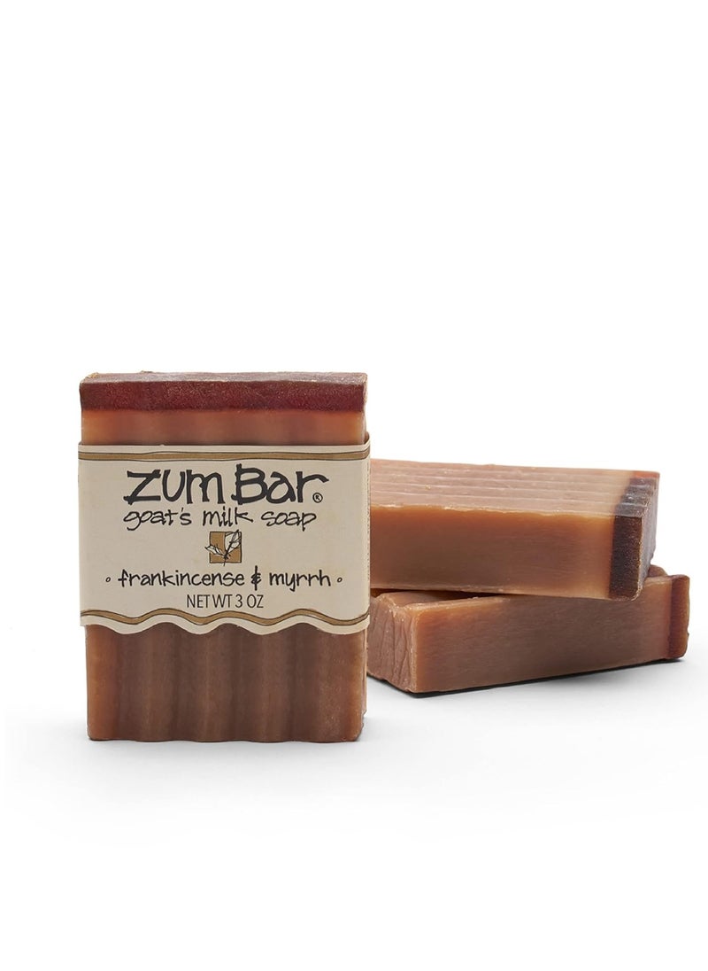 Zum Bar Goat's Milk Soap - Frankincense and Myrrh - 3 oz (3 Pack)