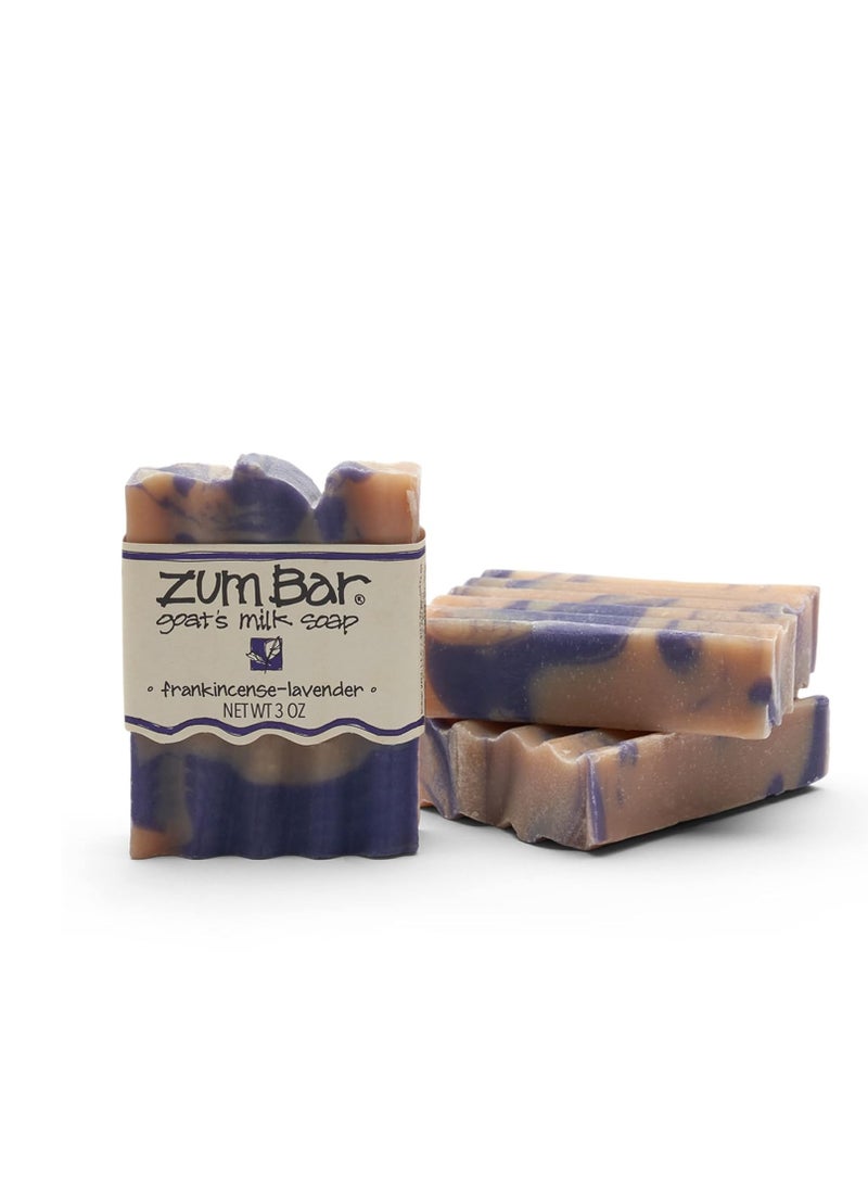 Zum Bar Goat's Milk Soap - Frankincense-Lavender - 3 oz (3 Pack)