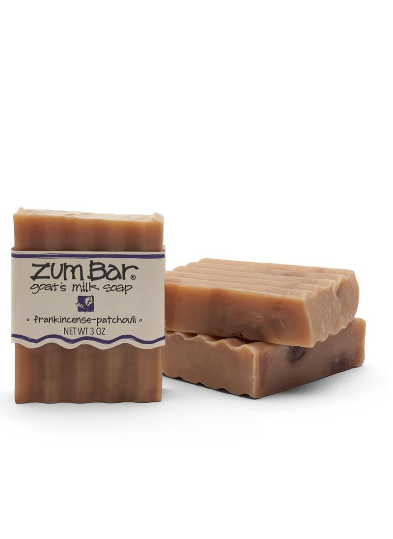 Zum Bar Goat's Milk Soap - Frankincense-Patchouli - 3 oz (3 Pack)