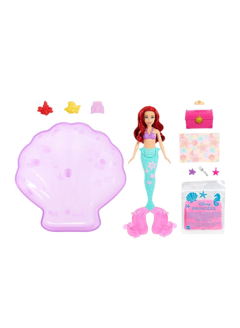 Disney Princess Ariel Mermaid Doll And Pool Set With Moldable Sand