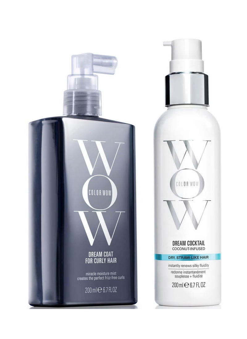 Color wow curly hair and coconut infused set