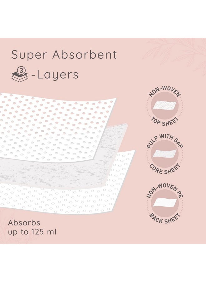 PEESAFE Super Absorbent with Elastic Sides Micro-Cushion for Extra Comfort Disposable Breast Pads - Pack of 24 S…