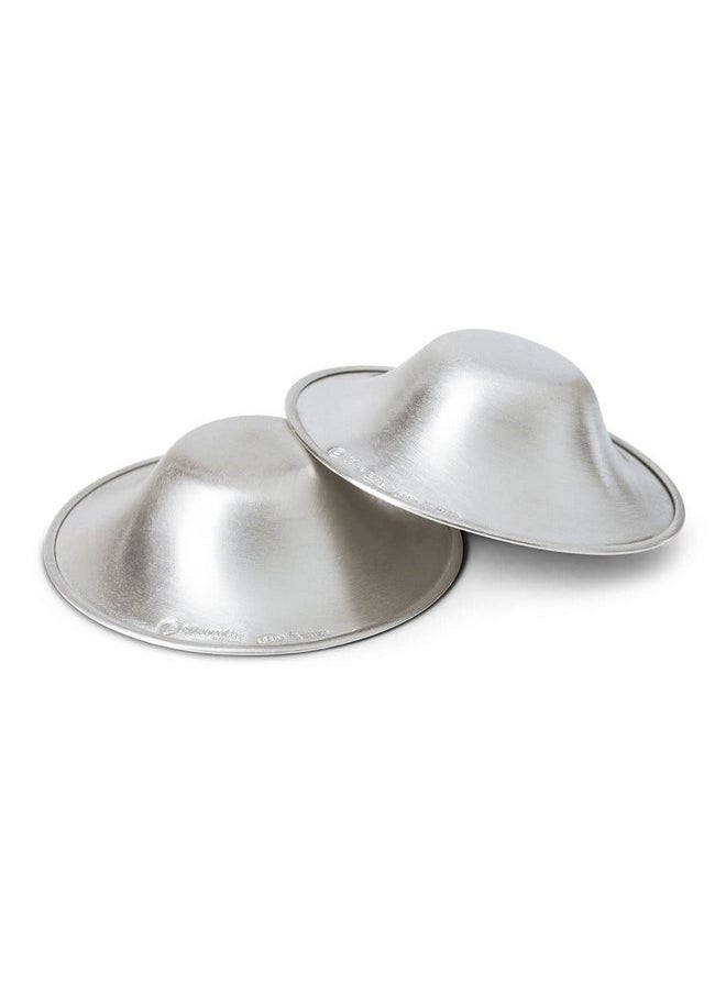 SILVERETTE The Original Silver Nursing Cups, Nipple Covers for Breastfeeding, XL