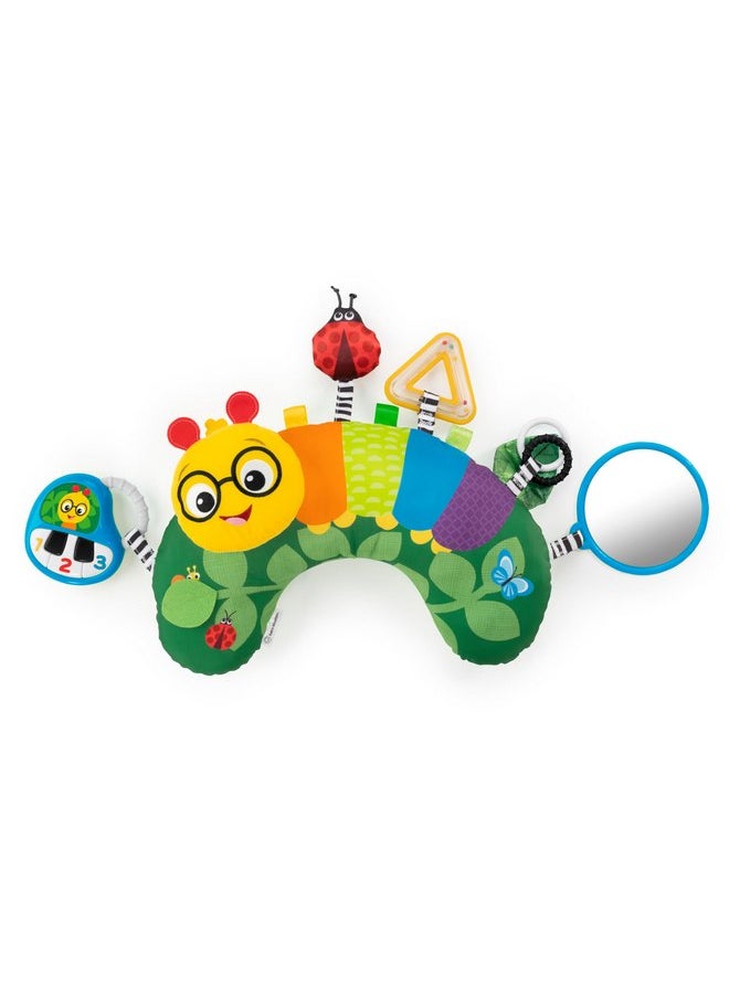 Baby Einstein Cal-a-Pillow Tummy Time Pillow, Multisensory Activity Toys, Sitting Up Play, Cal the Caterpillar, Ages 0+ Months