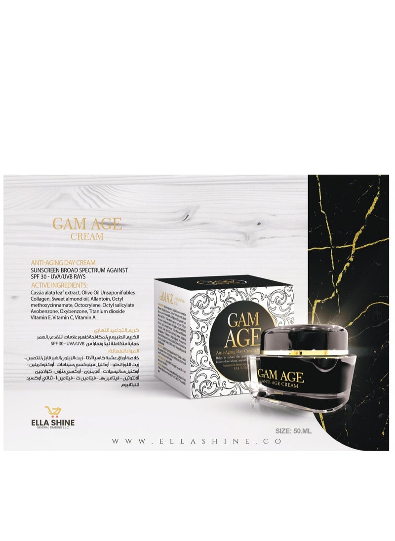 GAM AGE Anti-Aging Day Cream SPF 30 – Hydrate and Protect Your Skin All Day Long