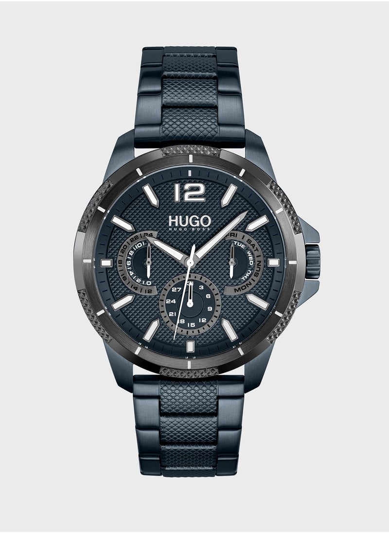 Stainless Steel Strap Chronograph Watch