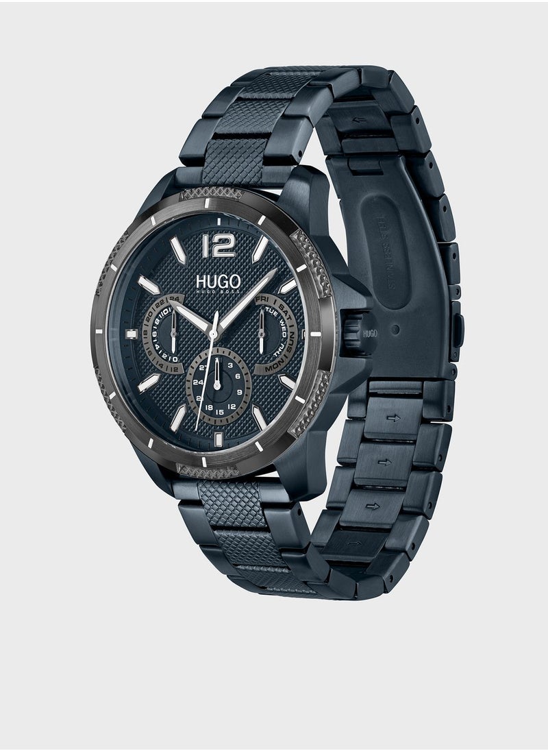 Stainless Steel Strap Chronograph Watch