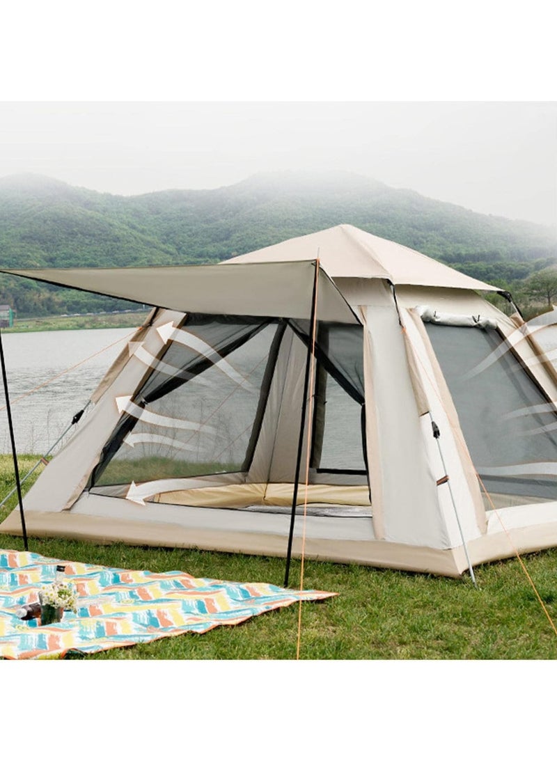 Camping Tent, Automatic Instant Tent, 3-4 Person Pop-Up Tent, 150 x 200 x 155 cm with Porch, Bright Dome Tent, UV Protection 50+, Waterproof, Windproof, for Camping, Hiking, Backpacking Brand: Laurrai