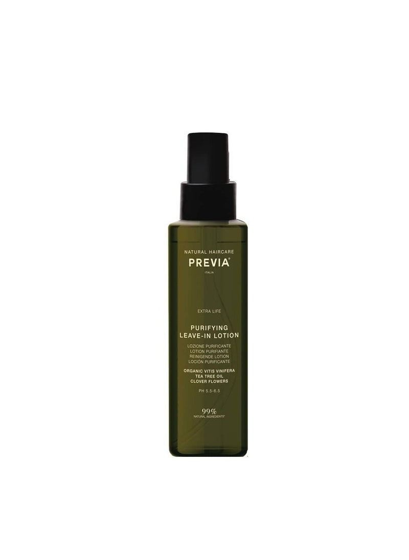 Previa Italy Purifying Leave In Lotion - For Dandruff/Oily And Sensitive Scalp (100ml)