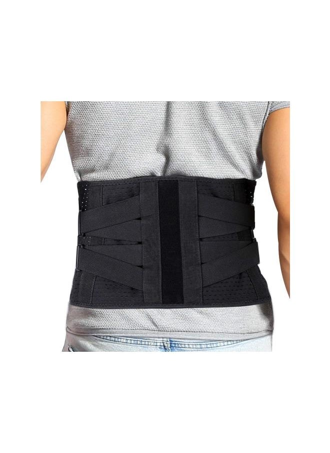 Lower Back Support, Lumbar Support Belt Brace Adjustable Posture Corrector Waist Wrap for Sciatica Back Pain Relief Postpartum Shaping for Heavy Lifting Workout Fitness Women Men (L 35.4