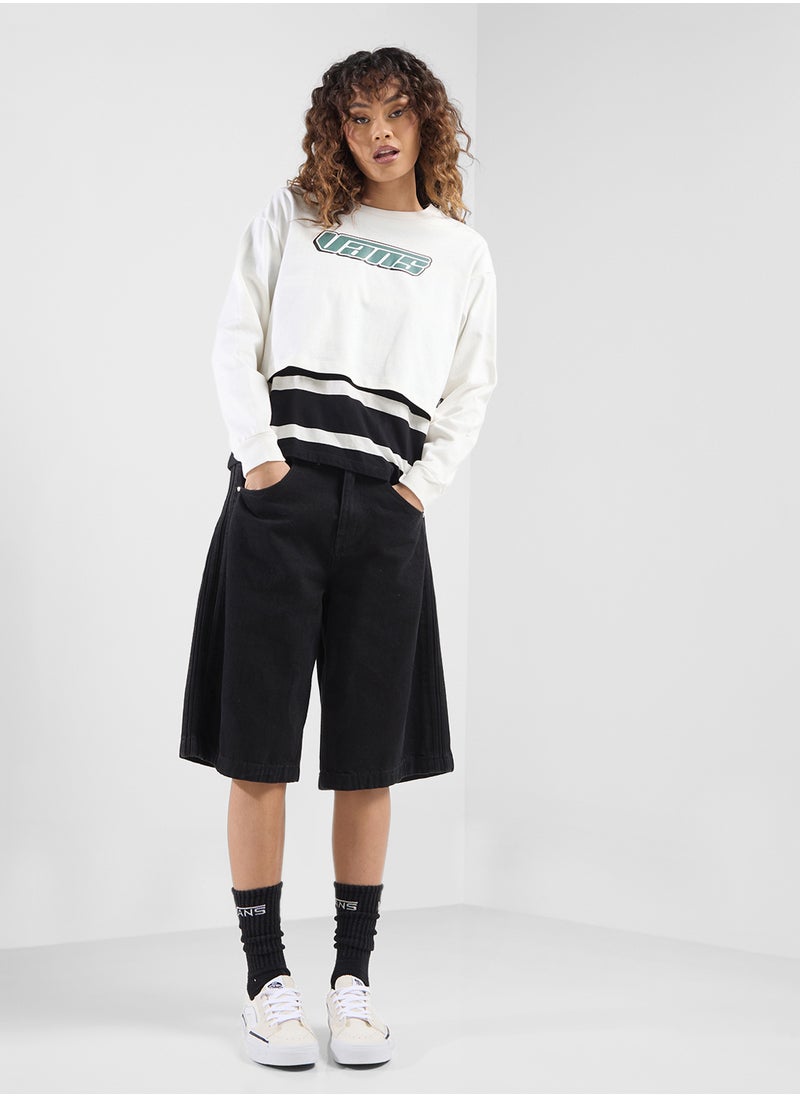Retro V Ls Relax Crop