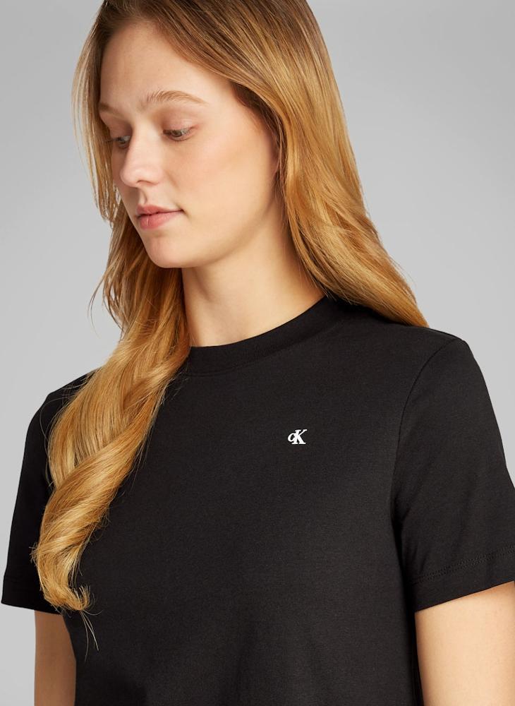 Logo Detail Knitted T-Shirt