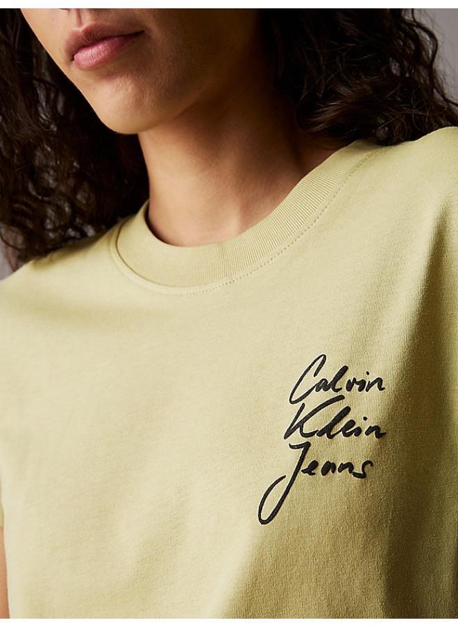 Logo Detail Knitted T-Shirt