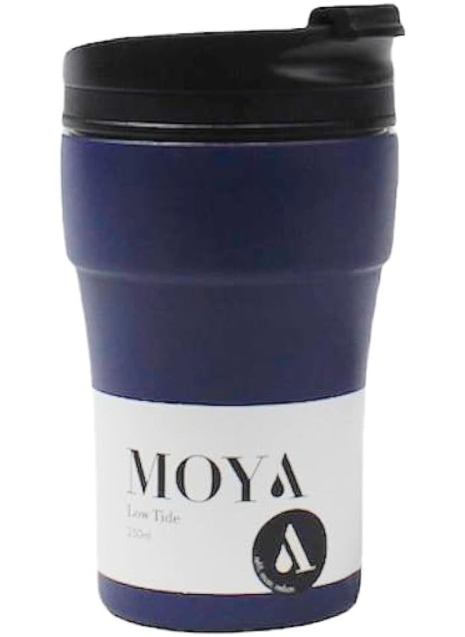 Low Tide Travel Coffee Mug Black/Navy 250ML