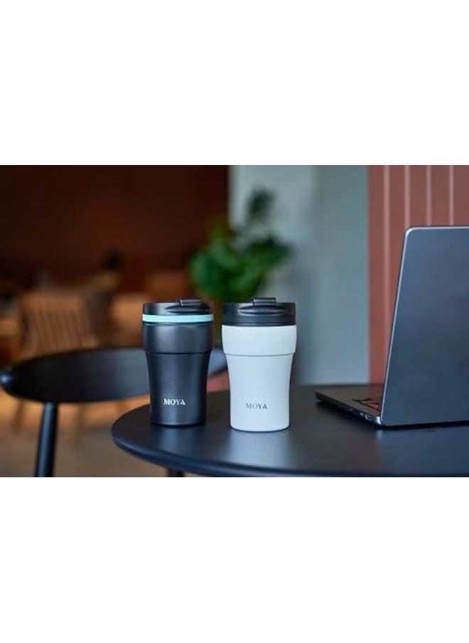 Low Tide Travel Coffee Mug Black/Navy 250ML