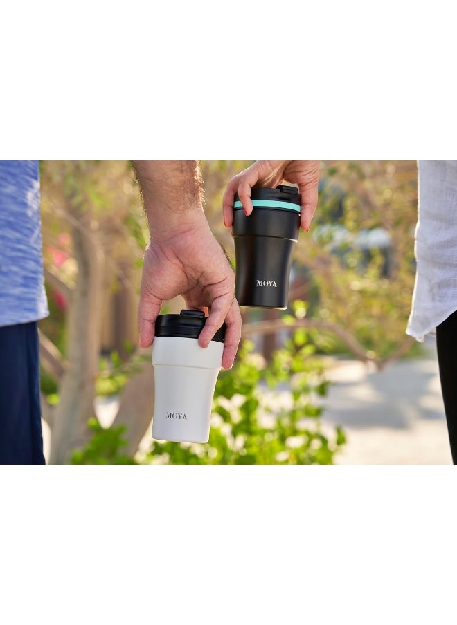 Low Tide Travel Coffee Mug Black/Navy 250ML