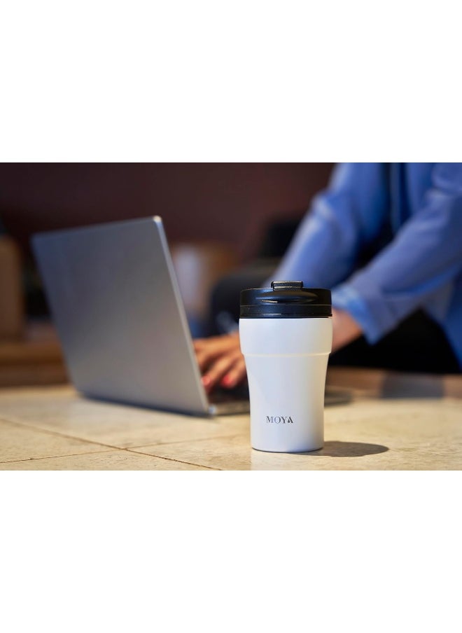 Low Tide Travel Coffee Mug Black/White 250ML