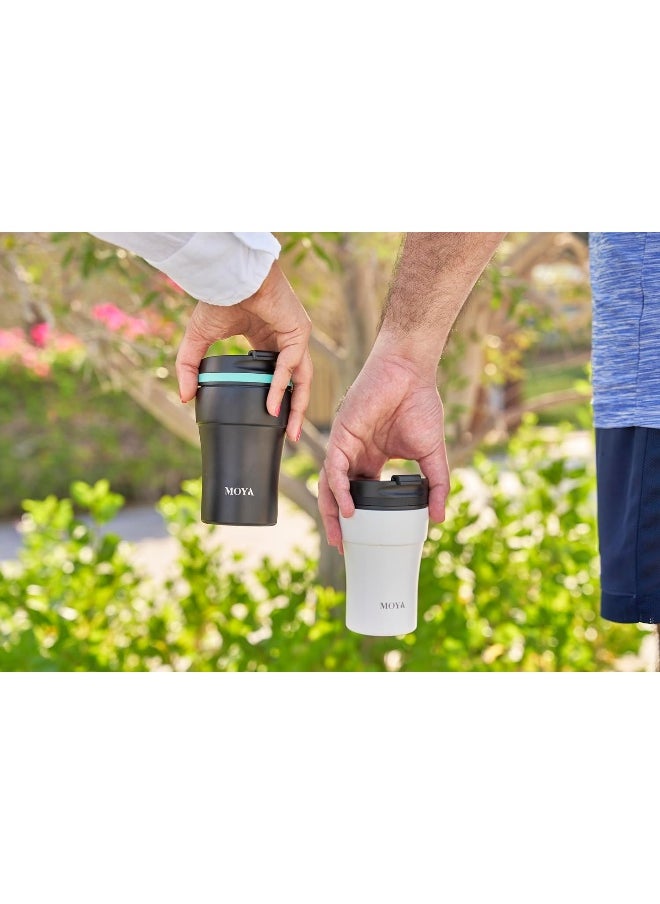 Low Tide Travel Coffee Mug Black/White 250ML