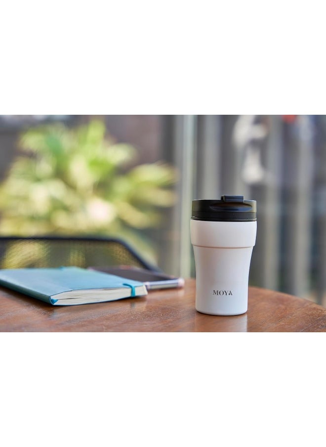 Low Tide Travel Coffee Mug Black/White 250ML