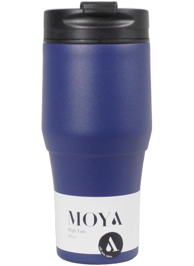 High Tide Travel Coffee Mug Black/Navy 380ML