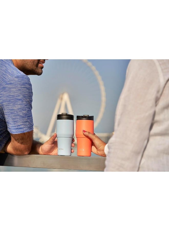 High Tide Travel Coffee Mug Black/Navy 380ML